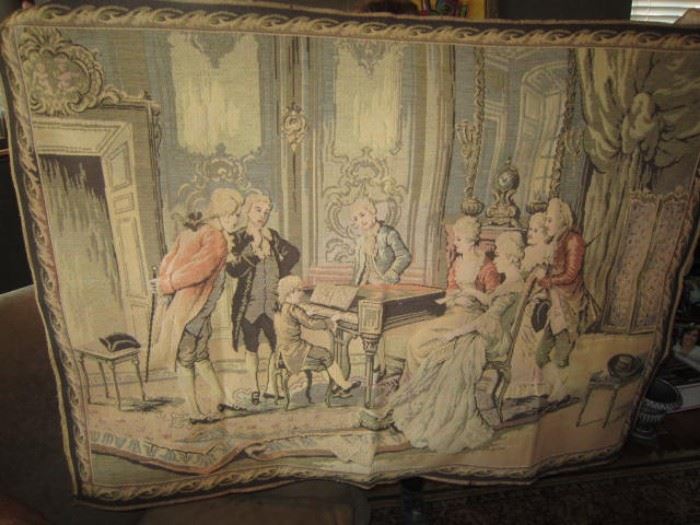 Antique French tapestry