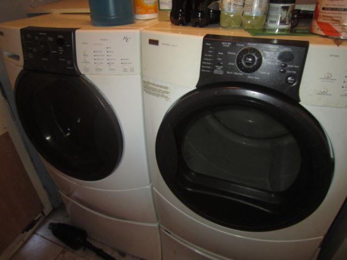 Kenmore front loading He washer and dryer
