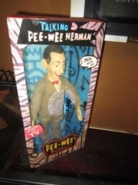 Signed twice by Pee Wee Herman-on box and on his shirt