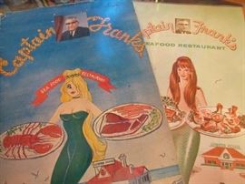 Retired restaurant menus et al