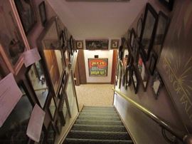 Every wall features Art Nouveau prints and photographs spanning many subjects as well as posters from area events.