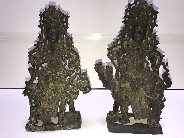 Ming Dynasty Bronze pair