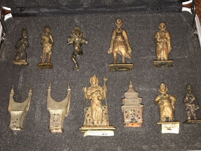 Rare collection of very Early bronzes.. a couple labeled as 14th Century 