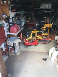 Lawn mowers and tons of tools!