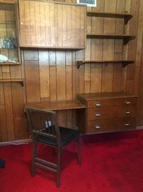 MCM desk and office shelf units...  In fantastic condition!