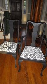 6 Black matching chair