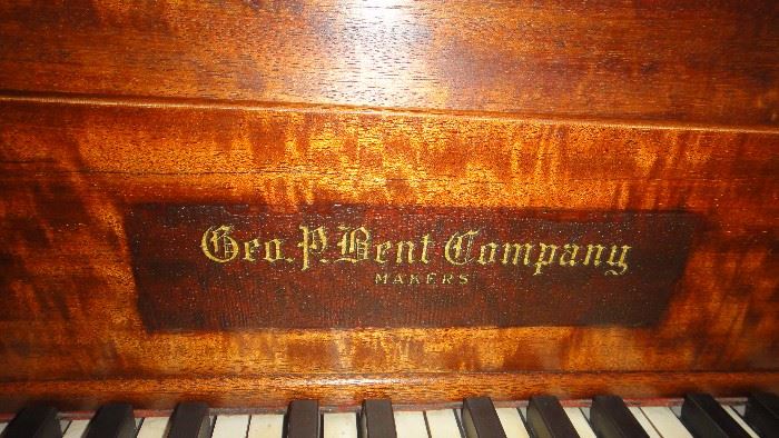 George P. Bent Company Piano,  Baby Grand