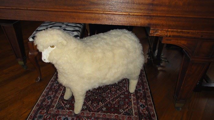 White Sheep Ottoman