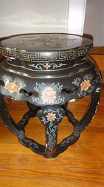 Black Lacquer Asian table  