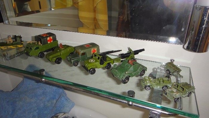 Vintage Corgi, Vintage Matchbox military  vehicles 