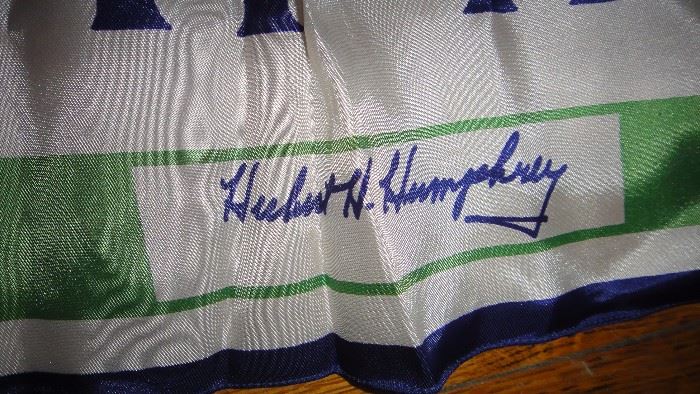 Hubert H. Humphrey  silk scarves 