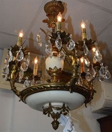 One of many chandeliers.