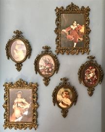Framed Victorian Style Decorative Art