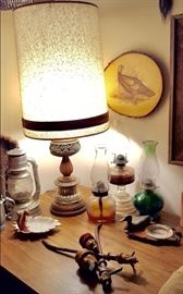 Vintage Oil Lamps, Lantern & More