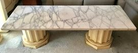 Vintage Marble Top Coffee Table 