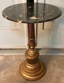 Marble Top Accent Table