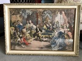 Excellent Vintage Print & Frame