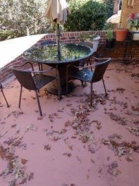 Outdoor table and chairs