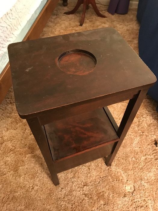Vintage smoking table