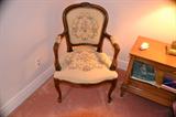 French provincial tapestry chair