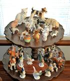 Collection of porcelain animals