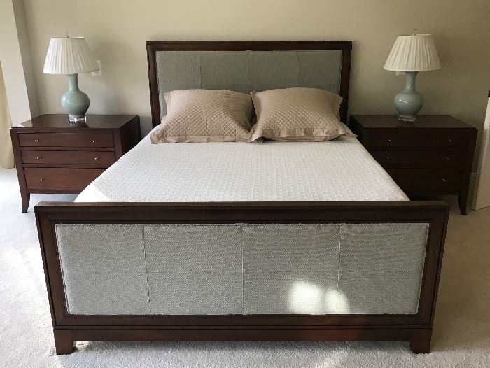 Barbara Barry for Baker bed and nightstands.  Sleep system mattress.