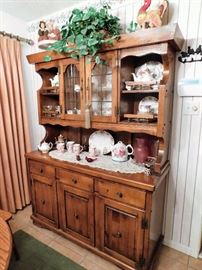 Wood Dining Hutch
