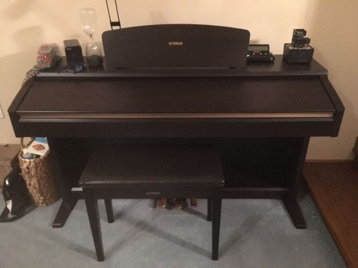 Small Piano with Bench