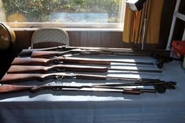 Nice Selection of .22's, Batavia Leader SXS by Baker, M 1853 Bayonet with Scabbard & Frog