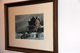 8 Robert Fabe Prints Framed & Signed