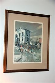 8 Robert Fabe Prints Framed & Signed