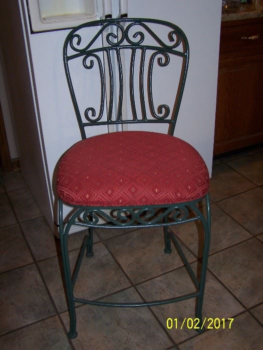 4 of these Cast iron frames Bar Stools  - very strong and sturdy