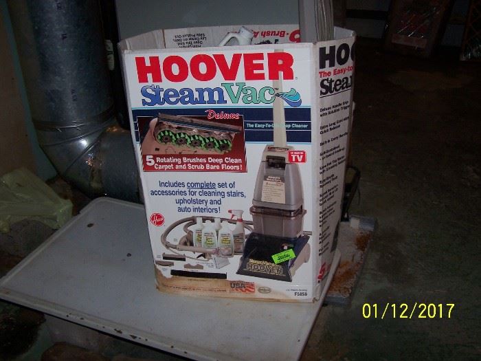 Hoover Steam Vac,  in Basement