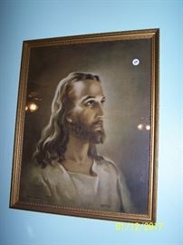 beautiful picture of Jesus, (one like we all grew up with ) we also have  the Lord's Supper Picture