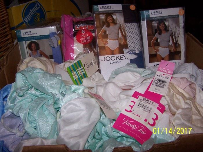 Box FULL of NEW ladies Panties sizes from 7 - 10