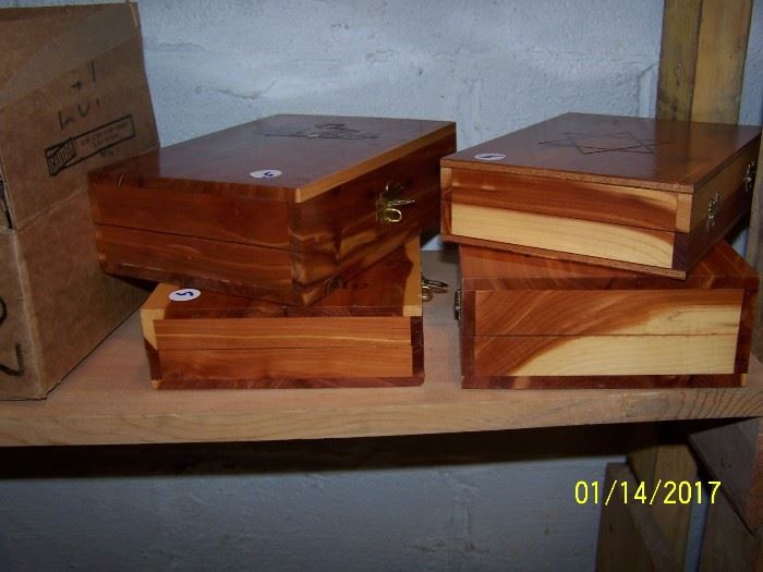 Bible Boxes in Basement