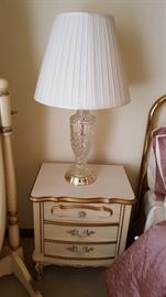 One of two Nightstand to French Provencal Bedroom Set