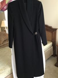 100% Cashmere Ladies full length coat by Fleurette purchased from Saks