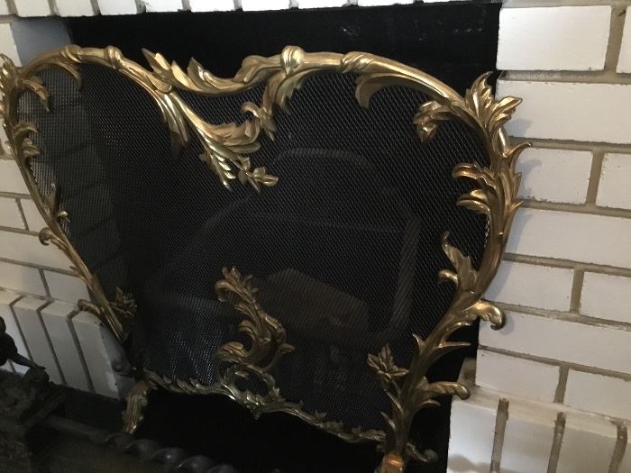 French style fire screen 
