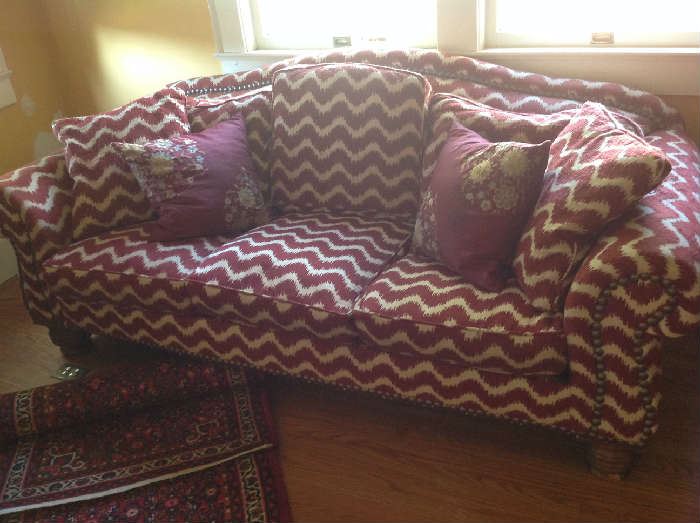 Camel Hair Sofa (some damage - extra material available) 
