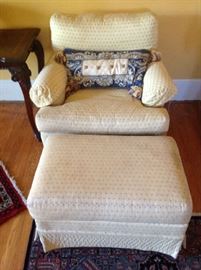 Chair / Ottoman (some staining) $ 90.00
