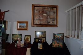 FABULOUS VINTAGE SIGNED RUSSIAN LACQUER PAPIER MACHE BOXES BY FEDOSKINO