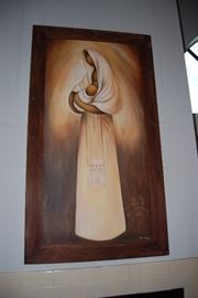 5' TALL PAINTING BY RAY MARTINEZ