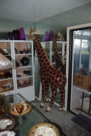 VINTAGE SERMEL TONALA MEXICO PAPIER MACHE GIRAFFE