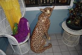 SERMEL TONALA MEXICO PAPIER MACHE CHEETAH