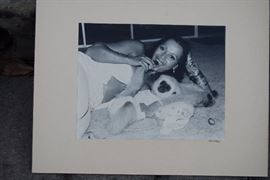 CARLA AND ONE OF HER GIBBONS