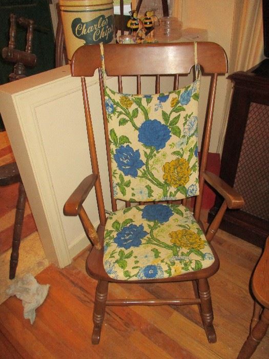 Vintage maple rocking chair