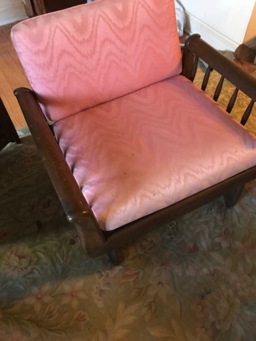 One of a pair of matching arm chairs