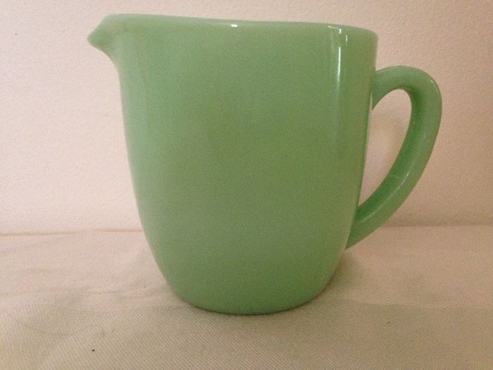 Jadeite Syrup Pitcher:  12.00