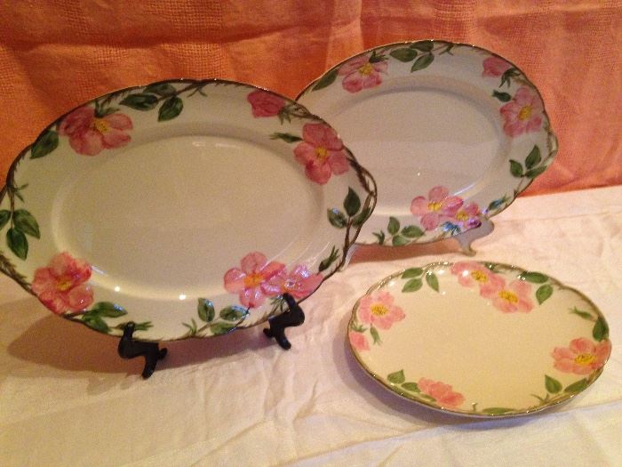 Vintage Franciscan Desert Rose 12" Platter:  15.00  14"Platter:  19.50  Dinner Plate:  15.00